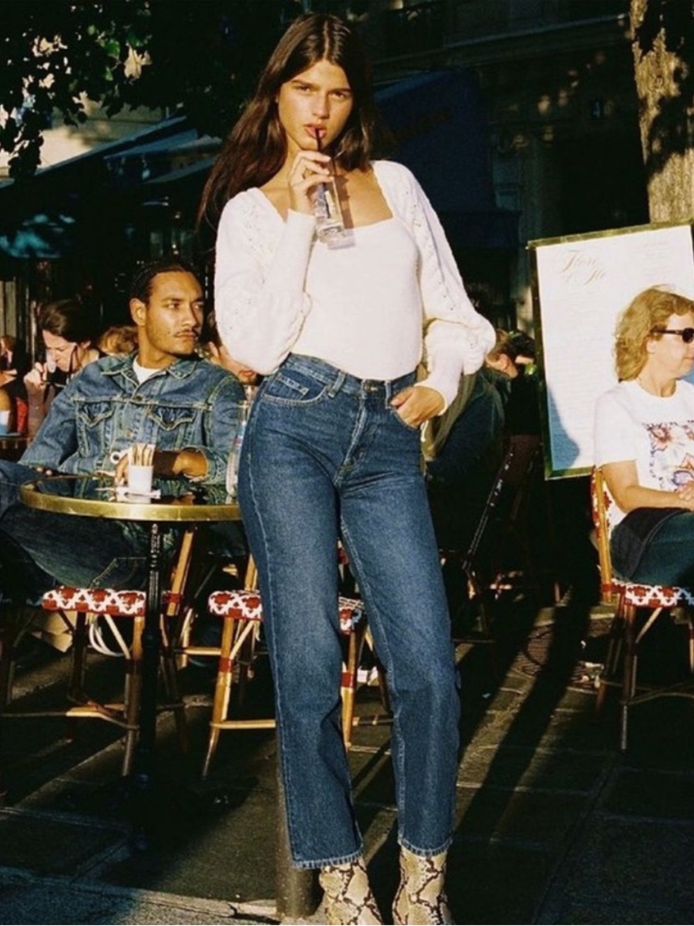 Reformation Lisa High Rise Straight Leg Jeans